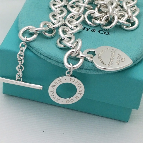 18" Large Return to Tiffany Heart Toggle N…